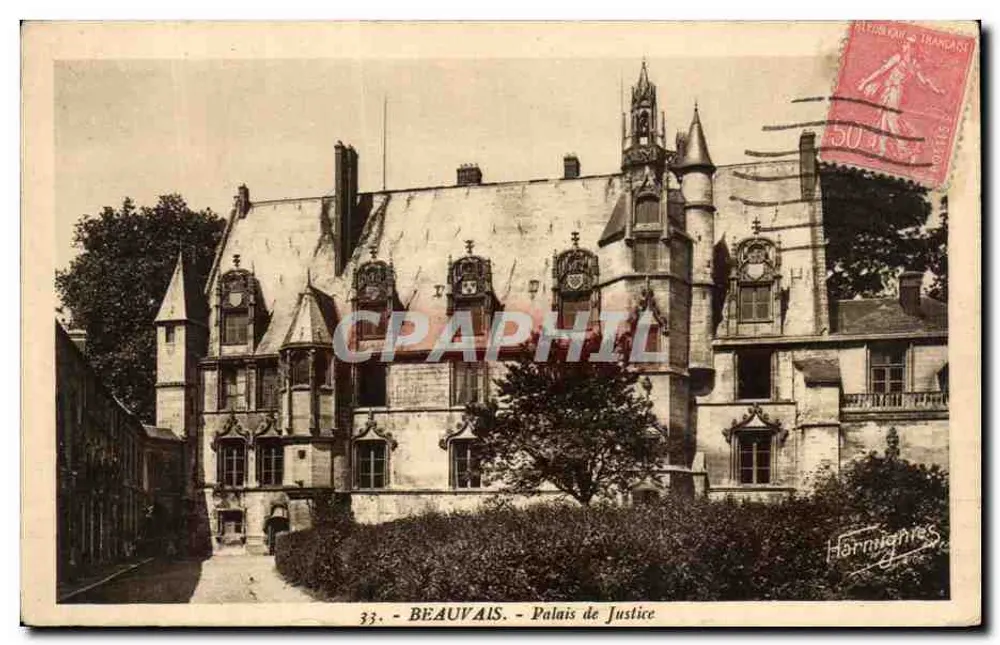 Beauvais - Palácio de Justiça — Harnignières, n°33 - Frente