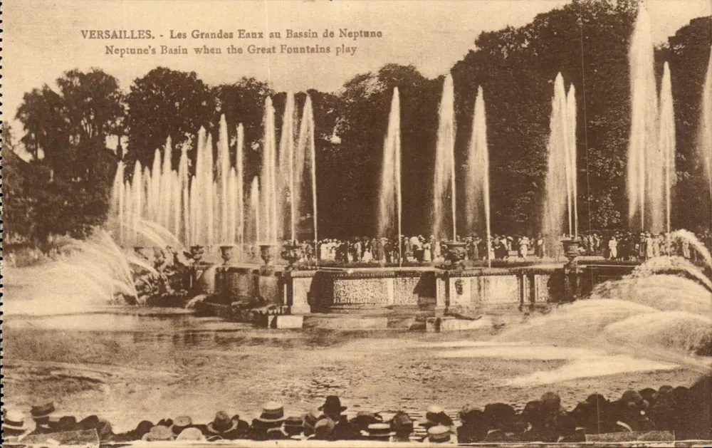 Versailles - Die Großen Fontänen am Neptunbecken — Édition Costé, 9, rue Gabriel, Versailles - Vorderseite