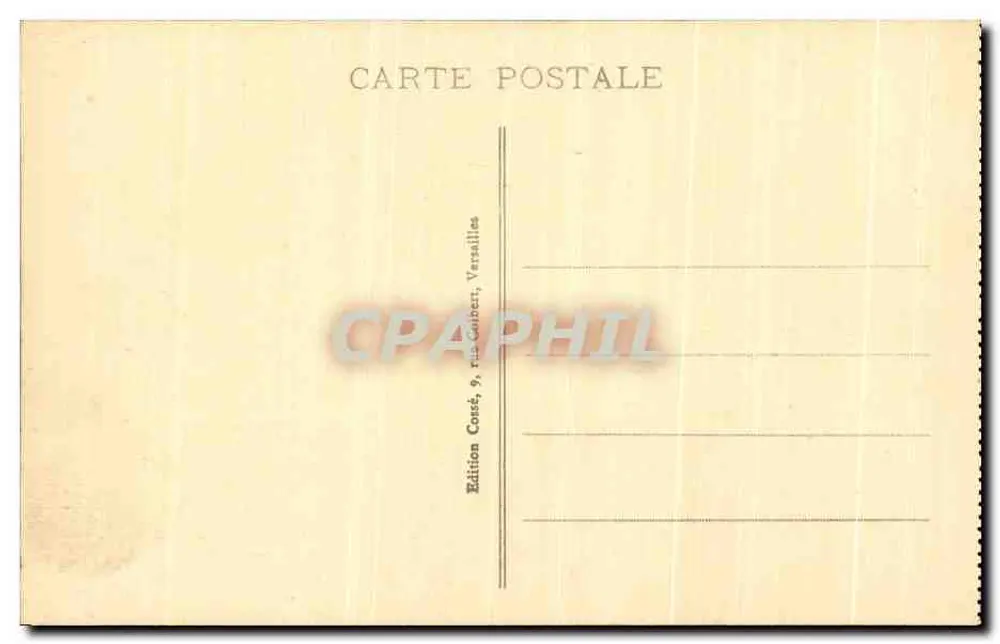 Versailles - Die Großen Fontänen am Neptunbecken — Édition Costé, 9, rue Gabriel, Versailles - Rückseite