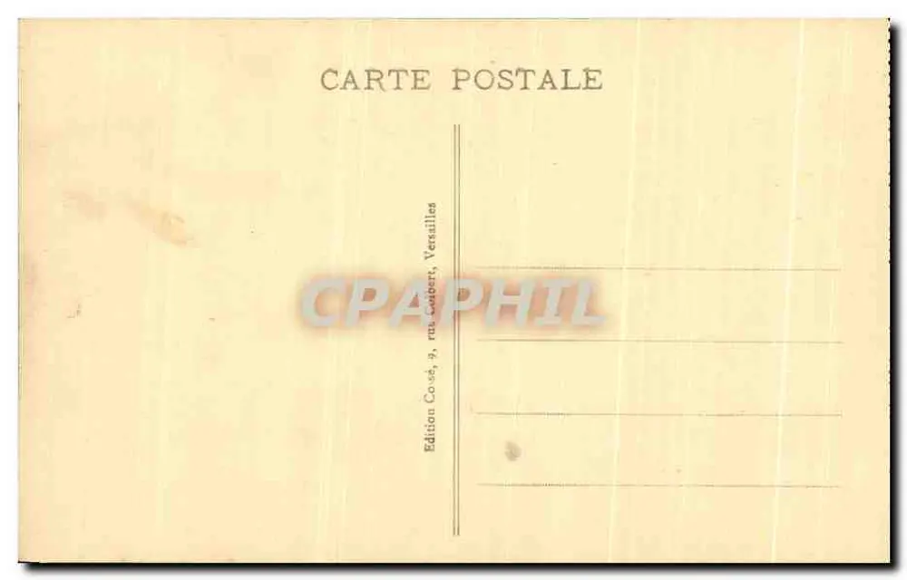 Versailles - Galeria das Batalhas — Edição Coves, Versailles - Verso