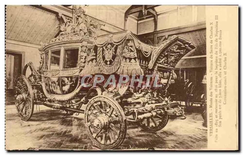 Wünschewagen — Krönungswagen von Charles X — Edition Cassé, Versailles - Vorderseite