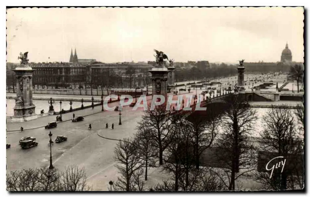 Brücke Alexandre III — Panoramablick — Éditions GUY, n° 3034 - Vorderseite