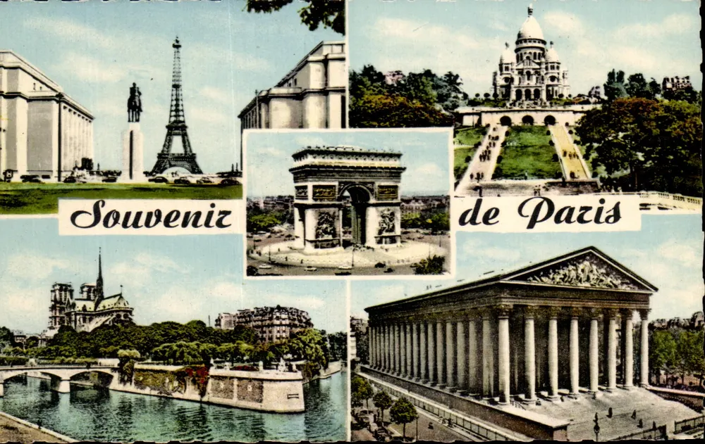 Paris — Erinnerungen an Paris — Éditions du Globe - Vorderseite