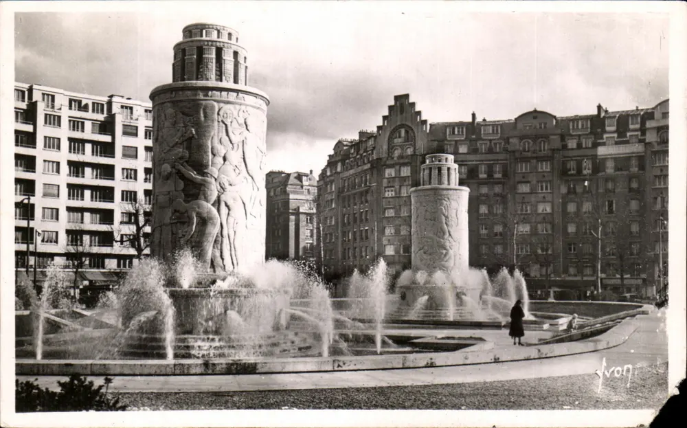 Die Fontänen der St-Cloud-Pforte — Bildhauer Paul LANDOWSKI, Architekt Robert POMMIER und Jacques BILLARD — Editions d'Art - Vorderseite