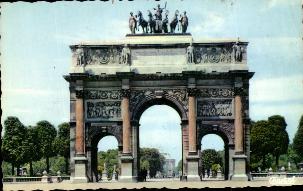 Arco do Triunfo do Carrousel — Paris — editor Cantal, n°75 - Frente