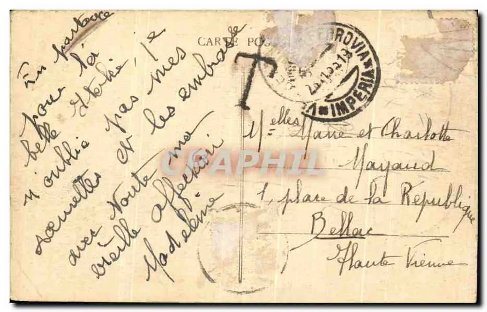 L'Hiver - Un Sentier dans une Châtaigneraie — En Limousin, édition du Courrier du Cour, n° 305 - Verso