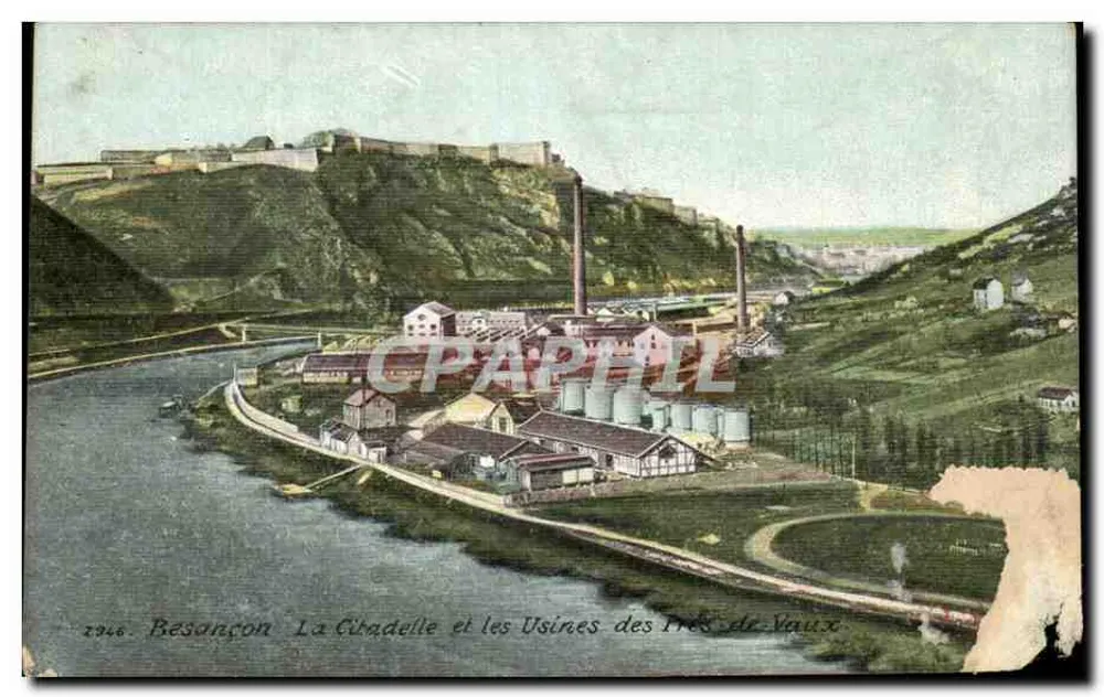 Besançon — Die Citadel und die Fabriken von Prés-de-Vaux — Verlag Caoua Paris - Vorderseite