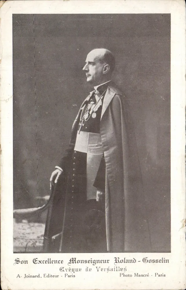 Seine Exzellenz Monsieur Roland-Gosselin — Bischof von Versailles — A. Joinard, Verleger - Paris - Vorderseite