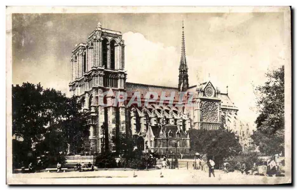 Paris - Notre-Dame — vista da catedral — Edição Erpè - Frente