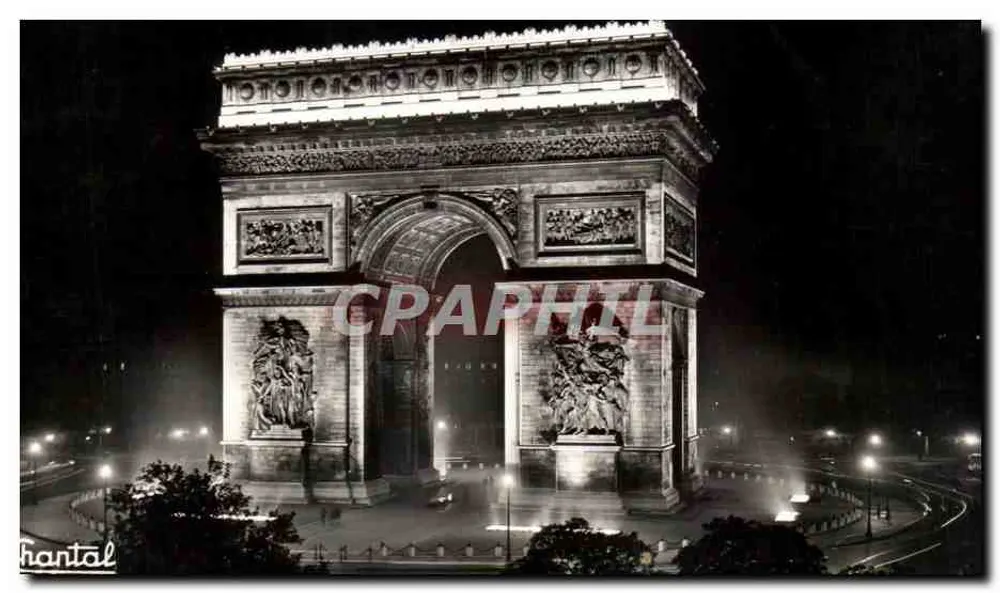 Paris — Die beleuchtete Place de l'Étoile — Éditions Chantal, n° 556 - Vorderseite