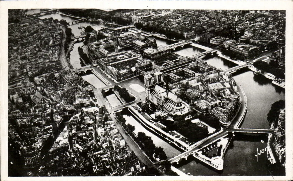 Paris — Die Seine und die Île de la Cité — Éditions d'Art Marrel - Vorderseite