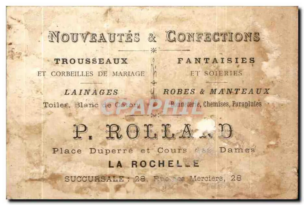 Agricultor de Plouernil — P. Rolland — imp. Bloch, Le Gars et Menard, Nantes - Verso
