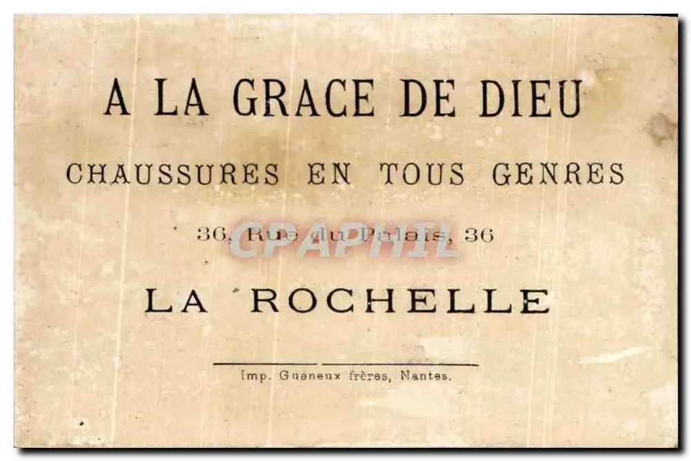 Grab den Karneval — Karnevalskarikatur — Imp. Guéneux frères, Nantes - Rückseite