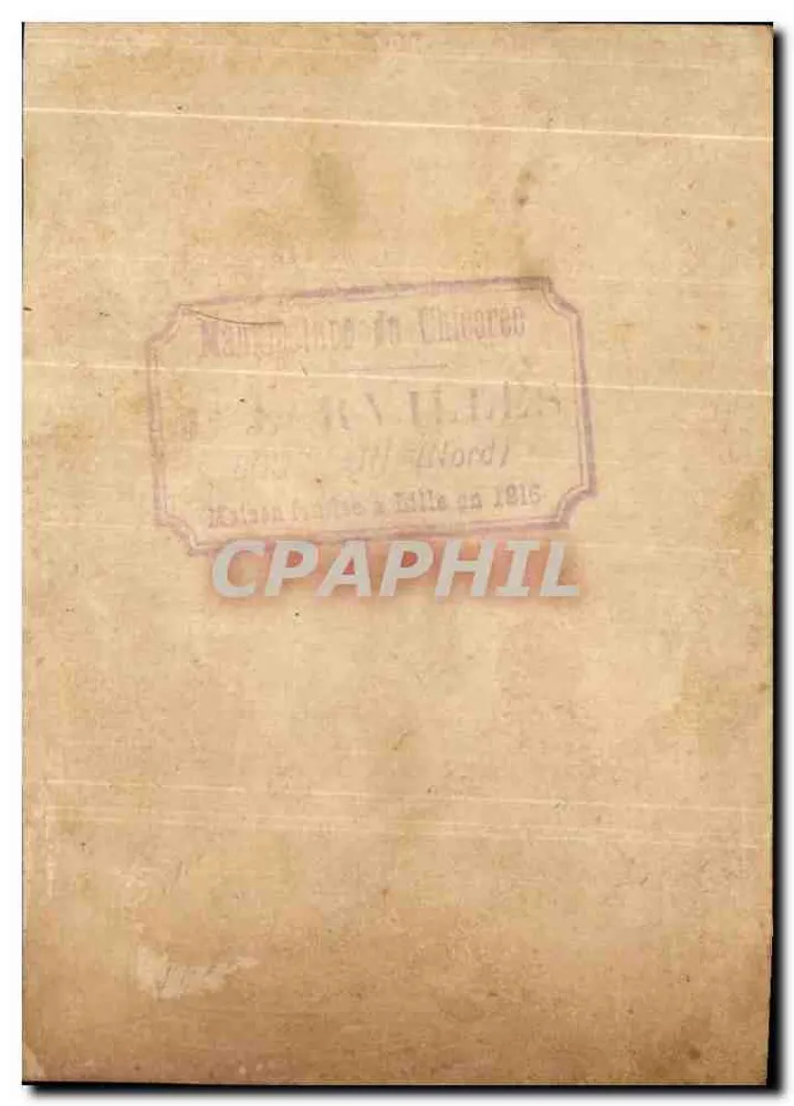 Jonge vrouw in oosterse kleding — uitgever: Manufacture du Chicarec, serie 603 — gedateerd 1915 - Achterkant