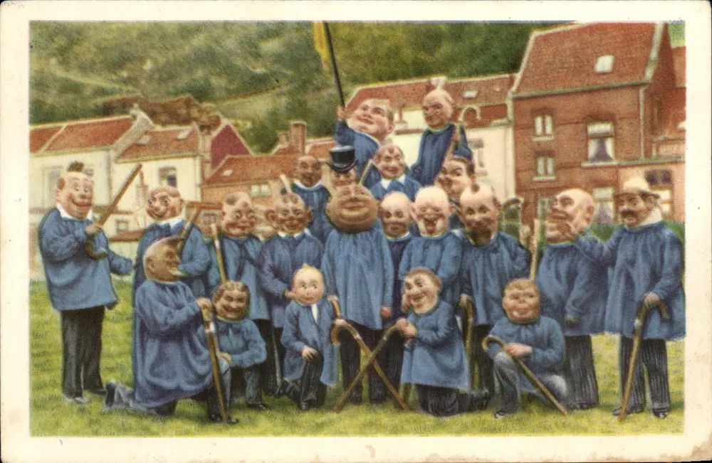 Verviers — Die Gruppe der "Banes Corantes" beim Karneval — Côte d'Or, 2. Serie Nr. 153 - Vorderseite