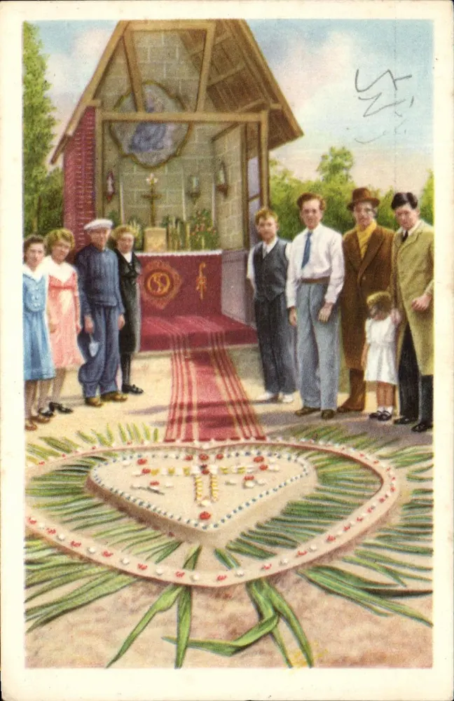 Sandteppich vor der Kapelle — Flandern — Zweite Serie, Nr. 144 — Verlag Côte d'Or - Vorderseite