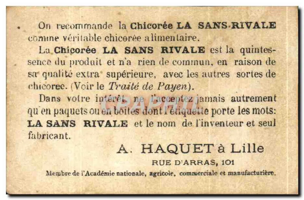 परंपरागत वस्त्र में महिला — रूएन — प्रकाशक A. Haquet, लिल्ले - पीछे