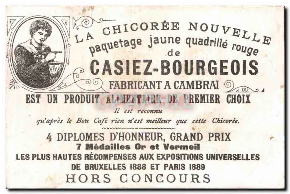 Neue Chicorée — Casiez-Bourgeois — Verlag Casiez-Bourgeois - Rückseite