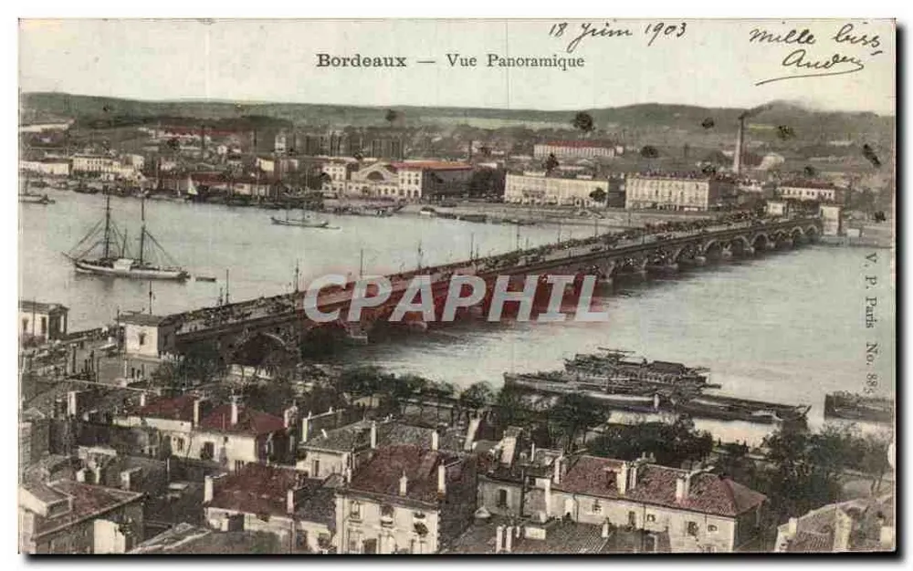 Bordeaux — Vista Panorâmica — V.P. Paris No 885 - Frente