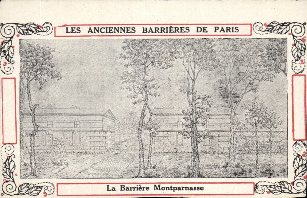 Die alten Schranken von Paris — Die Schranke Montparnasse — Verlag nicht sichtbar - Vorderseite