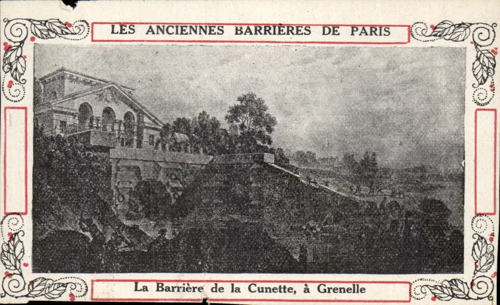 Die alten Schranken von Paris — Die Schranke der Cunette in Grenelle — Verleger nicht sichtbar - Vorderseite