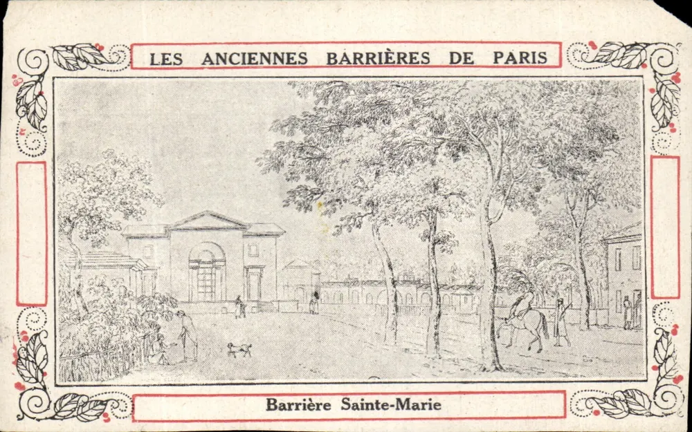 Die alten Schranken von Paris — Schranke Sainte-Marie — Verlag nicht sichtbar - Vorderseite