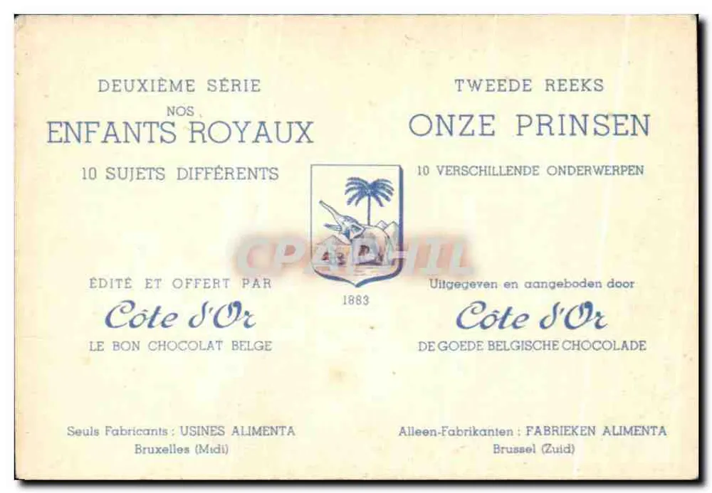 Prinzen bei der Verleihung von Medaillen für mutige Taten — 22. Juli 1937 — Côte d'Or, Zweite Serie - Rückseite