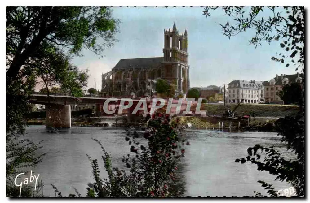 Mantes-la-Jolie — Die Seine und die Kathedrale — Éditions Gaby - Vorderseite