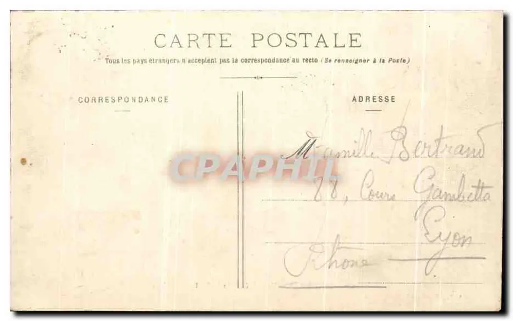 Grenoble — Allgemeiner Blick und die Alpenkette — Sammlung L. P., Grenoble - Rückseite