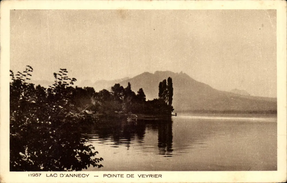 Lac d'Annecy — Pointe de Veyrier — Imp. BRAUN & Cie, Dornach - Frente