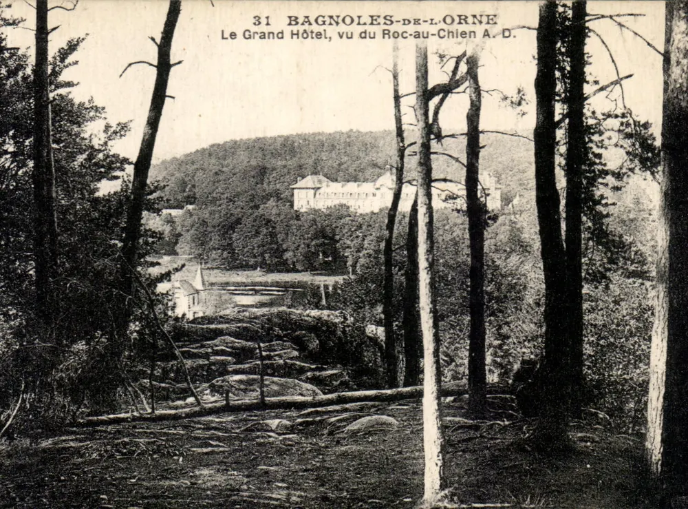 Bagnoles-de-l'Orne — Das Grand Hotel von Roc-au-Chien aus gesehen — A.D. - Vorderseite