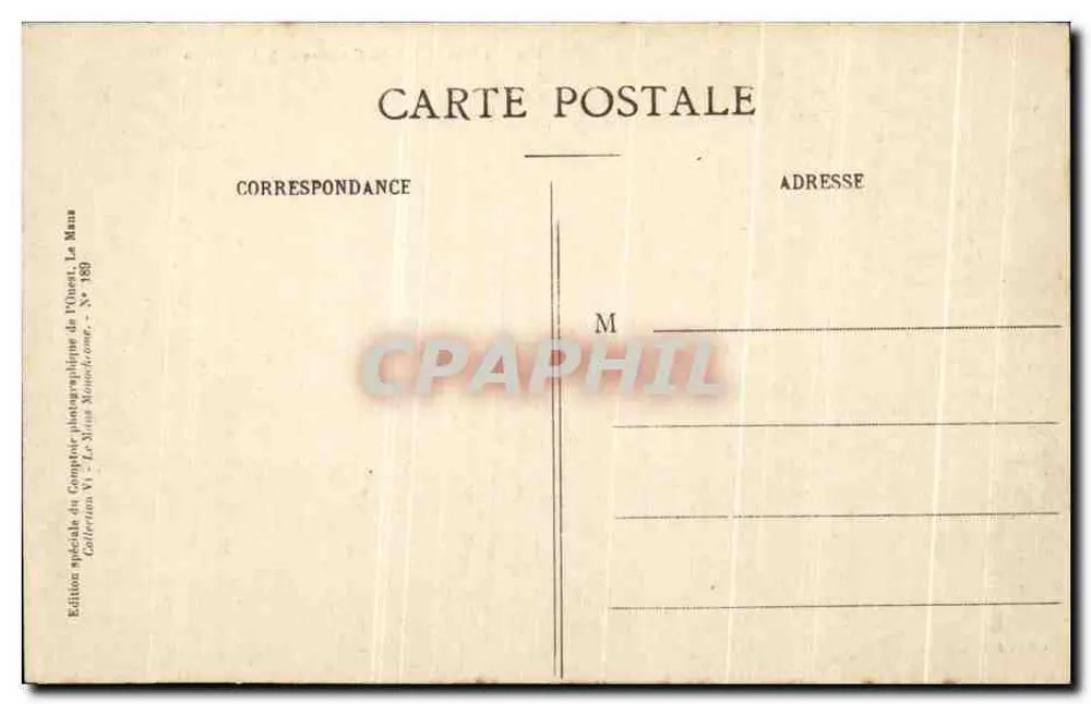 Le Mans - La Couture e a Prefeitura — Edição especial do Comptoir photographique de l'Quest, n° 189 - Verso