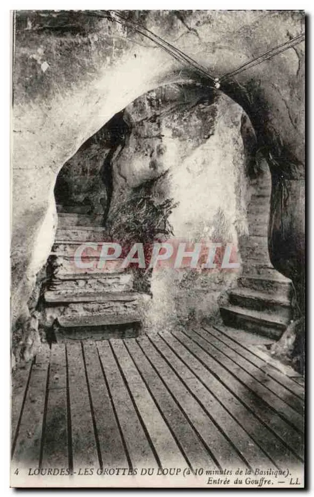 Lourdes - Les Grottes du Loup — Eingang zum Gouffre (10 Minuten von der Basilika entfernt) — LL - Vorderseite