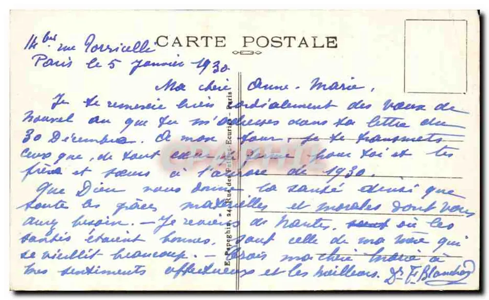 Paris — Catedral de Notre-Dame — Fachada — Editor A.P. n°293 - Verso