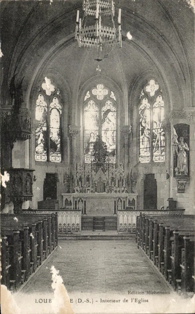 Loubé (D.-S.) — Intérieur de l'Église — Édition Mioheneau - Voorkant