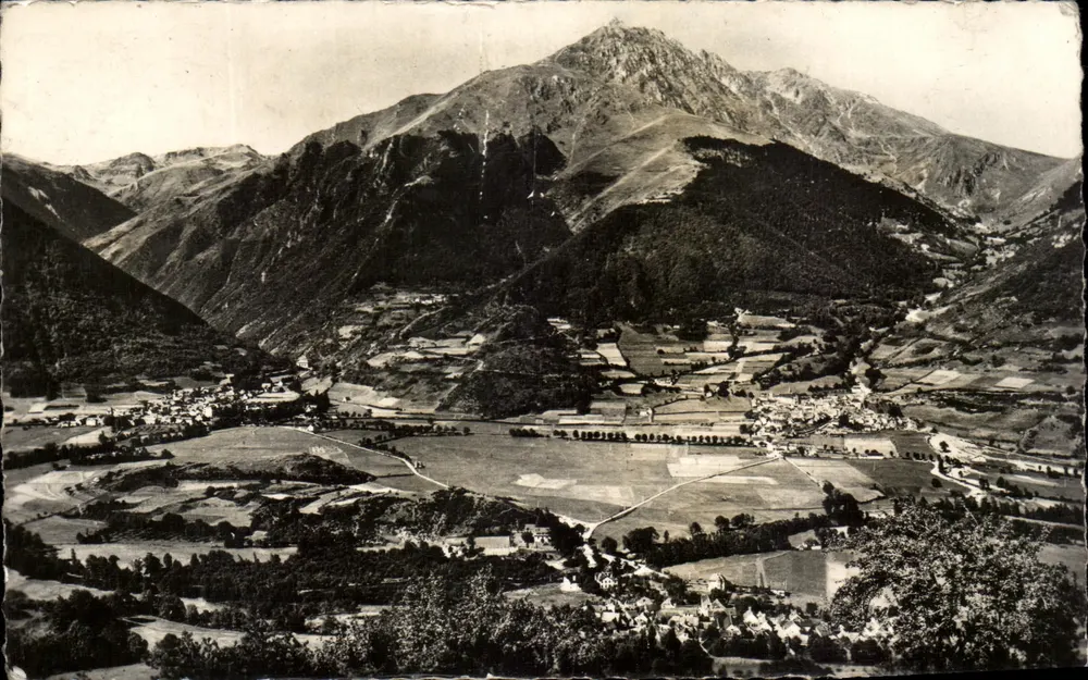 Vallée d'Aure (Hautes-Pyrénées) — panoramische Ansicht mit dem Pic d'Arbizon — Verlag Claché Laïphil, n°39 - Vorderseite