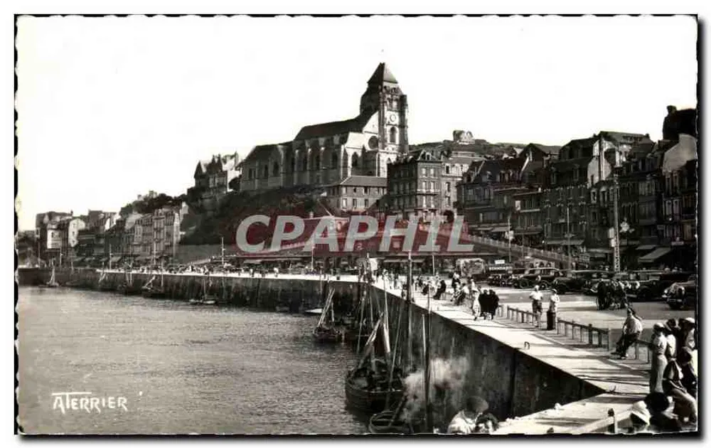 Allgemeiner Blick auf Tréport und Quai François Premier — Ausgabe A. TERRIER — n° 3801 - Vorderseite