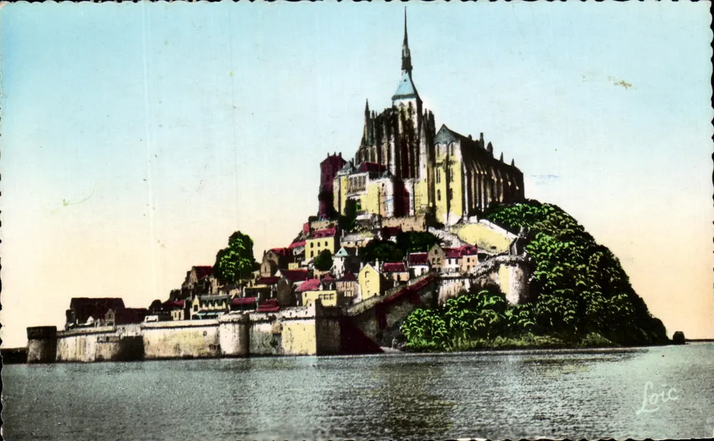 Mont Saint-Michel — Ansicht aus dem Nordosten — Edition MESNY - Vorderseite
