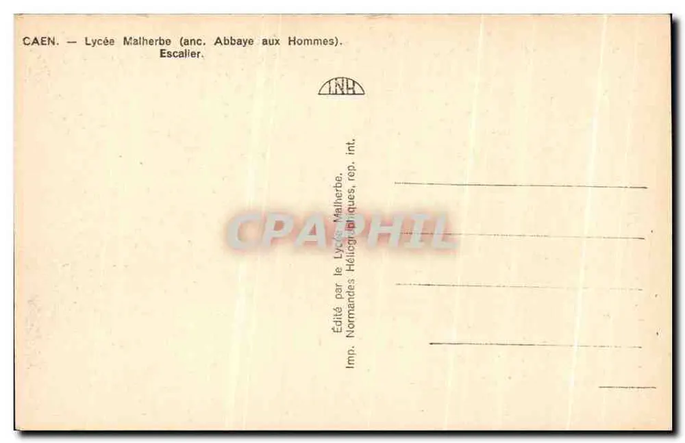 Caen — Lycée Malherbe (ant. Abbaye aux Hommes) — Escada - Verso