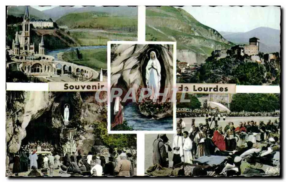 Lourdes — Erinnerung an Lourdes — Verlag P. Doucet - Vorderseite