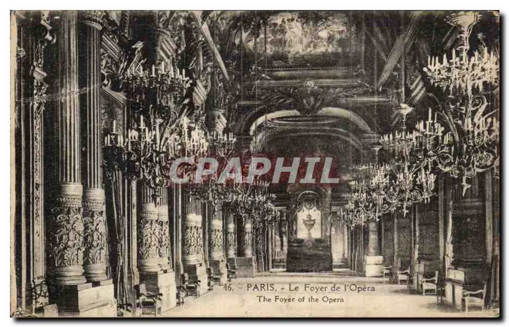 Paris - O Foyer da Ópera — editor não visível, número de série 46 - Frente