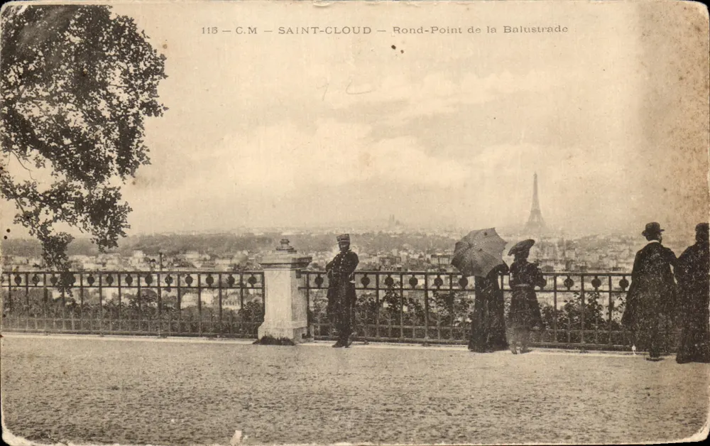 Saint-Cloud — Rond-Point de la Balustrade — C.M. éditeur, n° 115 - Frente