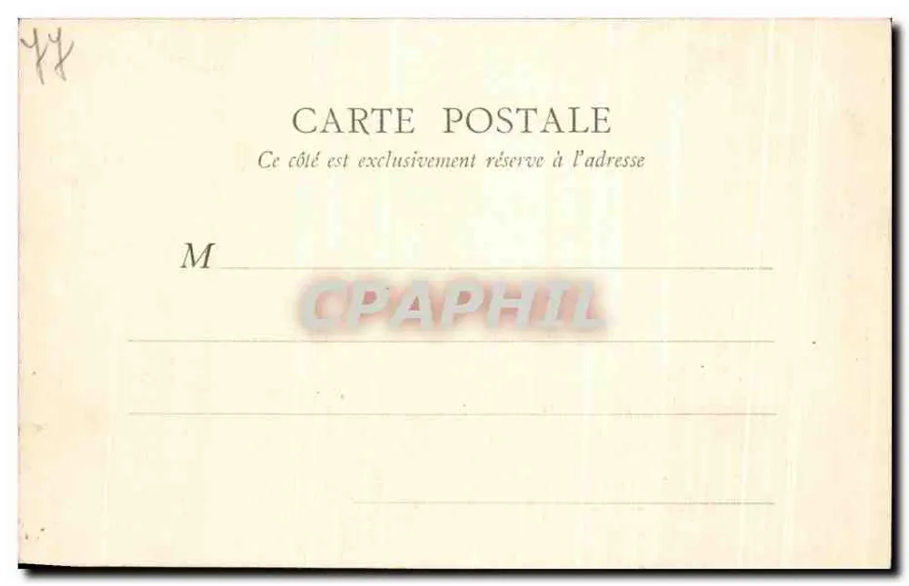 Palast — Pferdegalopp-Treppe — 1 — B. F., PARIS - Rückseite