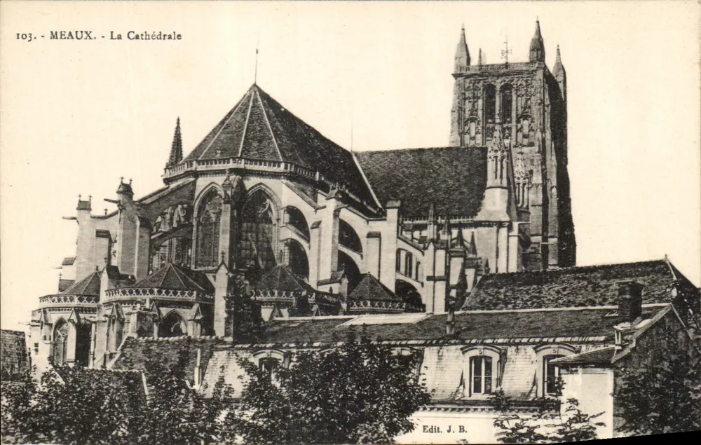 Meaux - La Cathédrale — Édit. J.B. n°103 - Frente