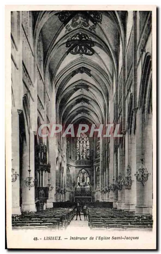 Lisieux — Interior da Igreja Saint-Jacques — G. Arnaud, n°49 - Frente