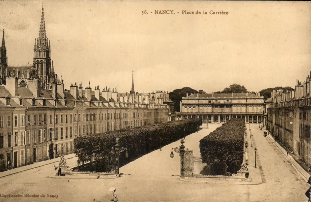 NANCY - Praça da Carrière — Impreunidas de Nancy, n°36 - Frente