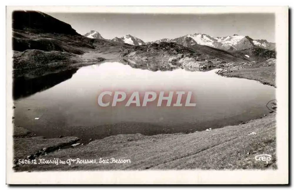 Lago dos Grandes Rousses, Alpe d'Huez — editor Lago Besson, n° 5625.12 - Frente