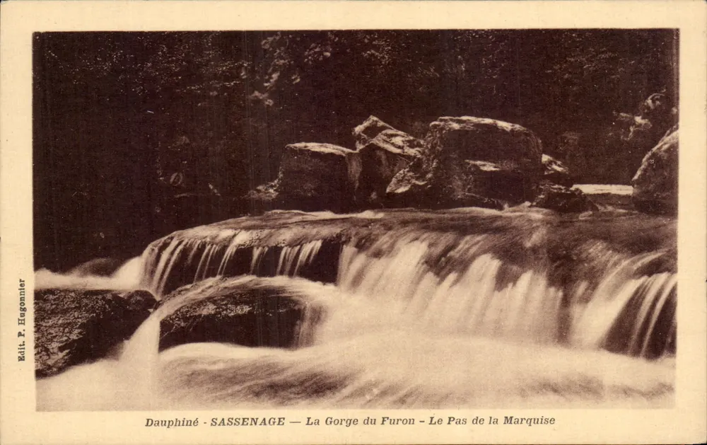 Dauphiné - Sassenage — Die Schlucht des Furon — Der Pass der Marquise — Verlag P. Hugonnier - Vorderseite