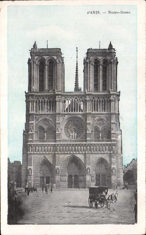Paris — Notre-Dame — Editor não identificado, número de série não visível - Frente