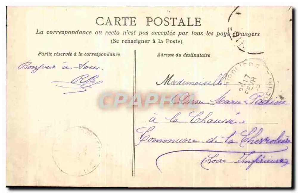 NANTES — Die Kathedrale. Grabmal der Herzöge von Bretagne — Verlag: Sammlung Décrét Sères, Nantes - Rückseite